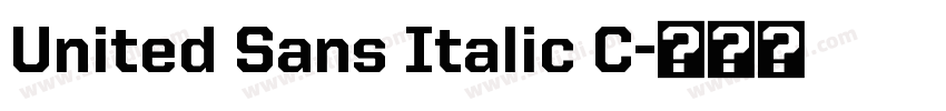 United Sans Italic C字体转换